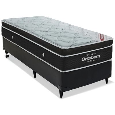 Cama Box E Colchão Elegant Superpocket – Solteiro (88x188) - Ortobom