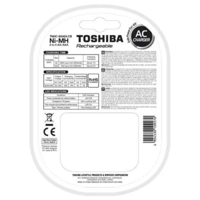 Carregador De Pilhas Aa-aaa Tnhc-6gae4 Cb C- 4 Aa Toshiba
