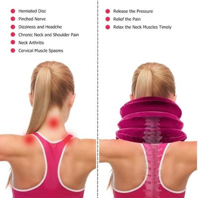 Suporte Pescoco Colar Cervical Almofada Inflavel Viagem Travesseiro Protetor Alivio Ortopedico Dor