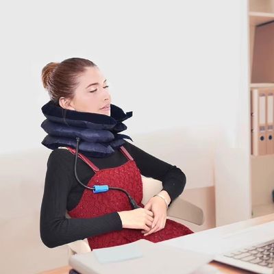 Suporte Pescoco Colar Cervical Almofada Inflavel Viagem Travesseiro Protetor Alivio Ortopedico Dor