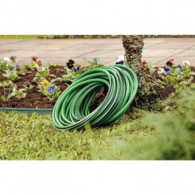 Mangueira Flex Para Jardim Tramontina Em Pvc Verde Com Faixa Preta 4 Camadas 20m
