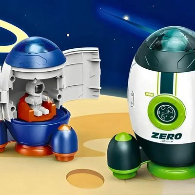 Brinquedo Foguete Espacial Infantil Com Astronauta