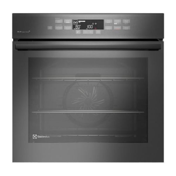 Forno de Embutir Electrolux Elétrico 80L Expert com VaporBake e Wi-fi Cinza (OE8EW) 220V