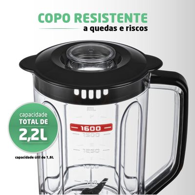 Liquidificador com Filtro Mondial L99 FB 500W 2.2L Preto 127V 127V