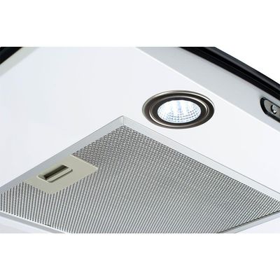 Coifa De Parede 60cm Vidro Curvo Slim Fogatti Branco 110V
