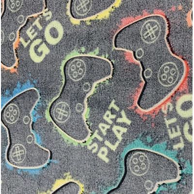 Manta Solteiro que Brilha no Escuro 150x200cm Corttex Game