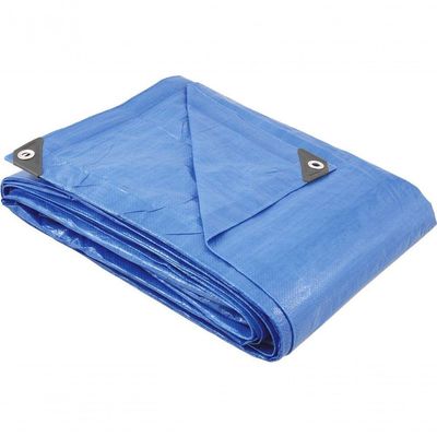 Lona Polietileno 10x4m Azul 150 Micras Média Vonder