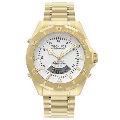 Relógio Technos Masculino Skydiver Dourado Wt2050awn/1b