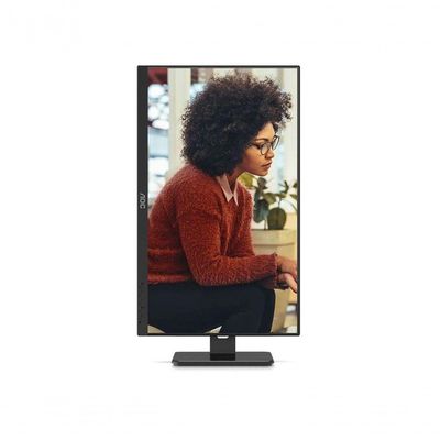 Monitor Aoc 23,8" Ips Base Ajustavel 100hz Hub Usb Dp Hdmi Vga Vesa 24e3uf-57