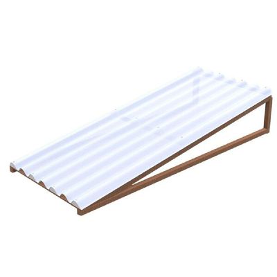 Telha Plástica Onda Alta 3,05x1,10 Metros 1,2mm - 51.0305 - Atco Telha Plast Onda Alta 3,05x1,10 Atco-ibrap