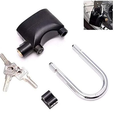 Cadeado Alarme Sensor 2 Em 1 Movimento Anti Roubo Sirene 110db Haste Longo Curto Moto Portao Carro