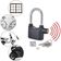 Cadeado Alarme Sensor 2 Em 1 Movimento Anti Roubo Sirene 110db Haste Longo Curto Moto Portao Carro