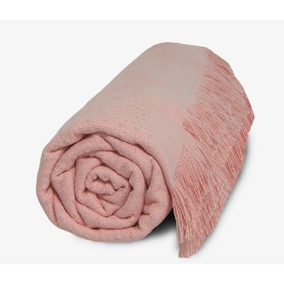 Manta Sofá Marrocos Liso 150x210cm Dohler Rose