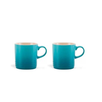 JOGO 2 CANECAS LE CREUSET CHÁ 350ML AZUL CARIBE