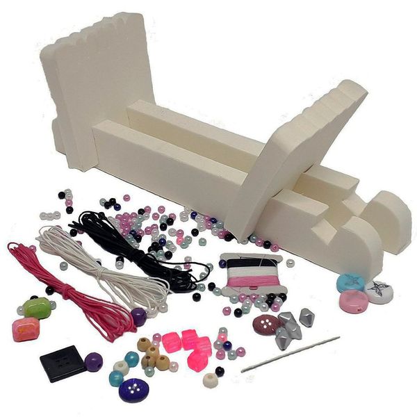 Kit Pulseira com Tear e Miçangas - Infantil - Kits for Kids Kit Pulseira com Tear e Miçangas - Infantil - Kits for Kids