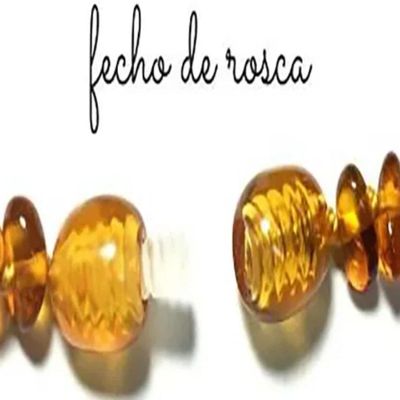 COLAR DE AMBAR ADULTO BAROQUE HONEY - 45CM - BABY CARE