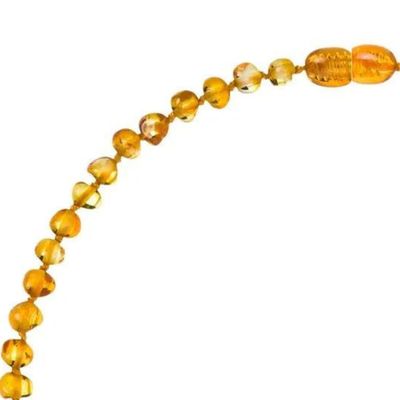 COLAR DE AMBAR ADULTO BAROQUE HONEY - 45CM - BABY CARE