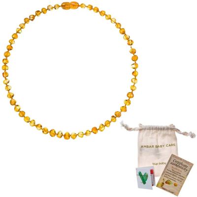 COLAR DE AMBAR ADULTO BAROQUE HONEY - 45CM - BABY CARE