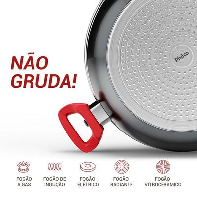 Panela Philco PPH280ACR Redstone Com Tampa De Vidro 6,1L