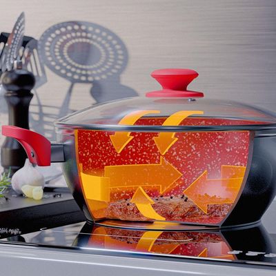 Panela Philco PPH280ACR Redstone Com Tampa De Vidro 6,1L