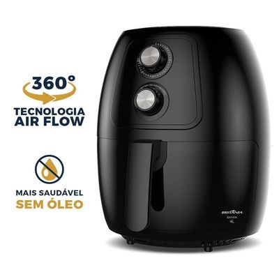 Air Fryer Britânia 4L Sem Óleo 1500W Antiaderente BAF40A 110V