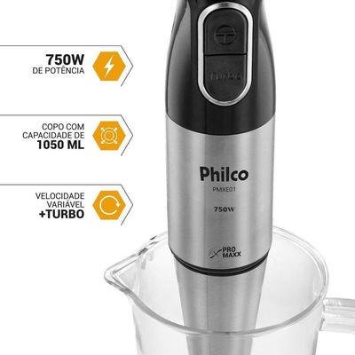 Mixer Philco Inox Com Copo 1050ml 750W PMXE01 220V