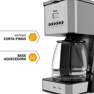 Cafeteira Philco 40 Cafezinhos 1000W Painel Digital 220V