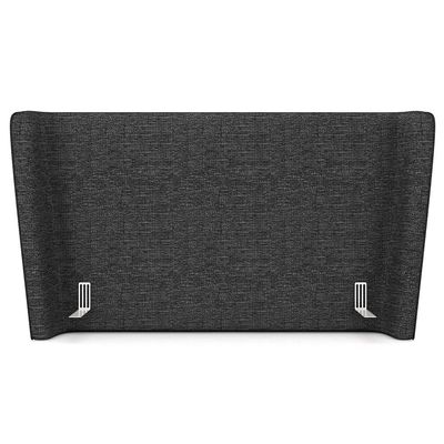 Cabeceira Cama Box Queen 160cm Nilo P05 Linho Cinza Escuro - Lyam Decor
