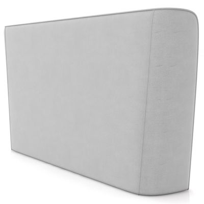 Cabeceira Cama Box Casal 140cm Nilo P05 Veludo Cinza - Lyam Decor