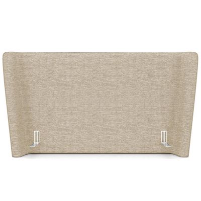 Cabeceira Cama Box Queen 160cm Nilo P05 Linho Bege - Lyam Decor