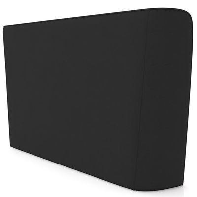 Cabeceira Cama Box Queen 160cm Nilo P05 Veludo Preto - Lyam Decor