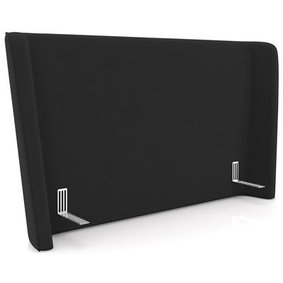 Cabeceira Cama Box Queen 160cm Nilo P05 Veludo Preto - Lyam Decor