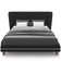 Cabeceira Casal Nilo 195cm Com Cama Pés Madeira Suném P05 Veludo Preto - Lyam Decor