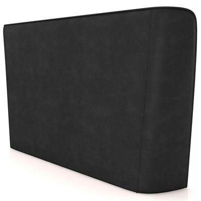 Cabeceira Cama Box Casal 140cm Nilo P05 Couríssimo Preto Bouclê Cru - Lyam Decor
