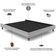 Cabeceira Casal Nilo 160cm Com Cama Pés Madeira Suném P05 Veludo Cinza - Lyam Decor