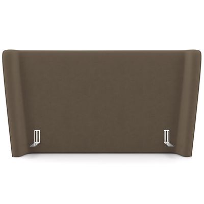 Cabeceira Cama Box Casal 140cm Nilo P05 Veludo Marrom - Lyam Decor