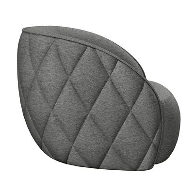 Poltrona Decorativa Para Sala Living Olimpo M03 Linho Chumbo - Lyam Decor