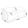 Sofá 4 Lugares Para Sala Living Olimpo 318 cm M03 Veludo Cinza Escuro - Lyam Decor