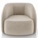 Kit Sofá 4 Lugares Eron 288cm Com Poltrona Giratória Angelina M03 Veludo Bege - Lyam Decor