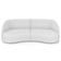 Sofá 4 Lugares Para Sala Living Orgânico 240cm Eron M03 Bouclê Branco - Lyam Decor