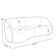 Sofá 4 Lugares Para Sala Living Orgânico 240cm Eron M03 Bouclê Branco - Lyam Decor