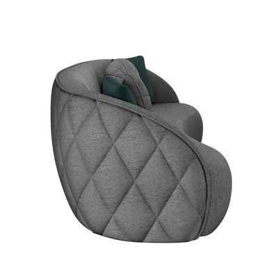 Sofá 3 Lugares Para Sala Living Olimpo 240 cm M03 Linho Chumbo - Lyam Decor