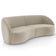 Sofá 4 Lugares Para Sala Living Orgânico 240cm Eron M03 Veludo Bege - Lyam Decor