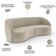 Kit Sofá 4 Lugares Eron 240cm Com Poltrona Giratória Angelina M03 Veludo Bege - Lyam Decor