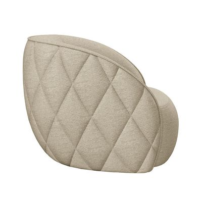 Poltrona Decorativa Para Sala Living Olimpo M03 Linho Bege - Lyam Decor