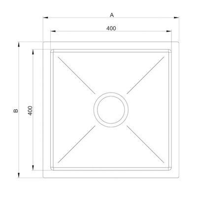 CUBA QUADRATINO DE BACCO 450X450X200 - 020.03.30400