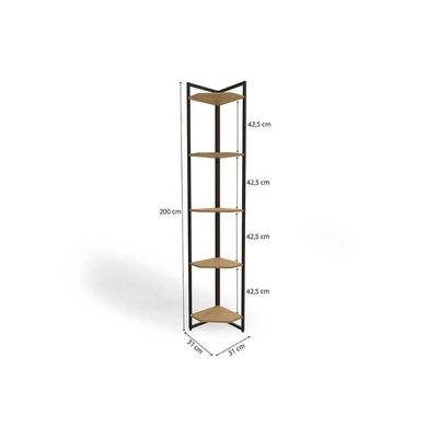 Prateleira Decorativa Quarto Bebê Industrial Li022 Canela-branco - Kappesberg