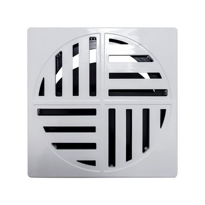 Ralo Grelha Anti-inseto Automático Inteligente Quadrado 15x15cm Banheiro Lavatório Branco Abs