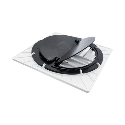 Ralo Grelha Anti-inseto Automático Inteligente Quadrado 15x15cm Banheiro Lavatório Branco Abs