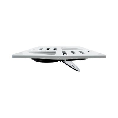 Ralo Grelha Anti-inseto Automático Inteligente Quadrado 15x15cm Banheiro Lavatório Branco Abs